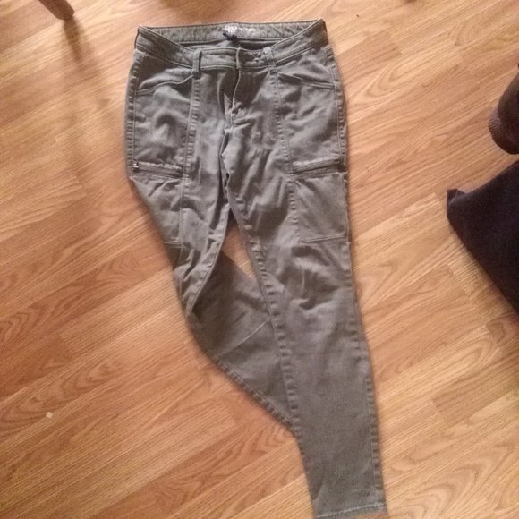Olive Green GAP Skinny Pants - Picture 4 of 5